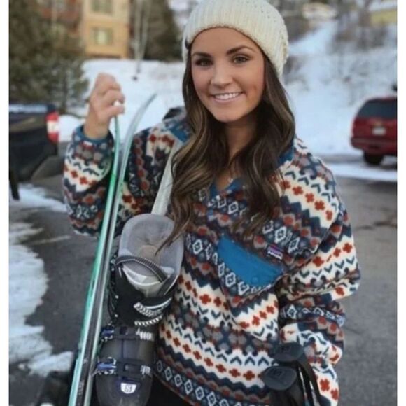 Patagonia Synchilla Snap-T Fleece Pullover in Cliff / Underwater Blue Size S - Picture 3 of 10